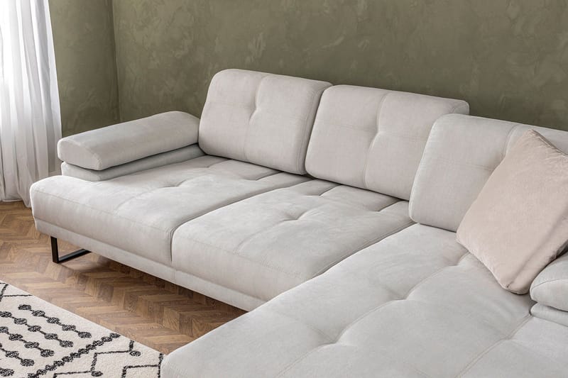 Kitimat Chaiselongsofa 3-personers - Beige - Møbler - Sofaer - Hjørnesofa - Hjørnesofa med chaiselong