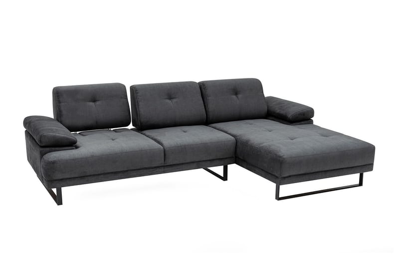 Kitimat Chaiselongsofa 3-personers - Antracit - Møbler - Sofaer - Hjørnesofa - Hjørnesofa med chaiselong