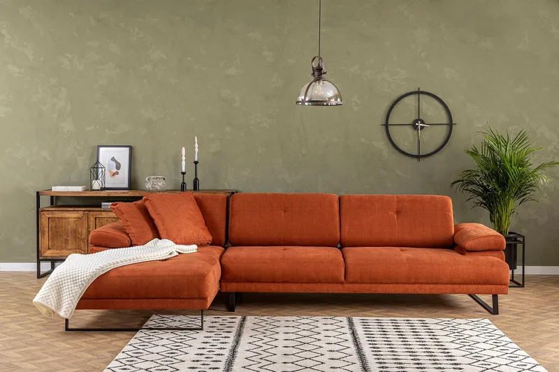 Kitimat Chaiselongsofa 3-personers, Orange