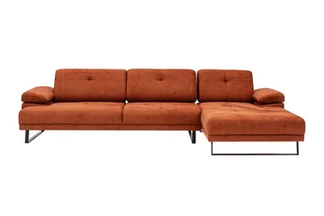Kitimat Chaiselongsofa 3-personers - Orange - Møbler - Sofaer - Sofa med chaiselong - 3 personers sofa med chaiselong