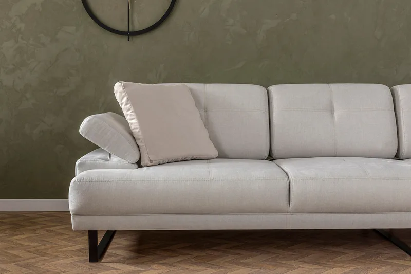 Kitimat Chaiselongsofa 3-personers - Beige - Møbler - Sofaer - Sofa med chaiselong - 3 personers sofa med chaiselong