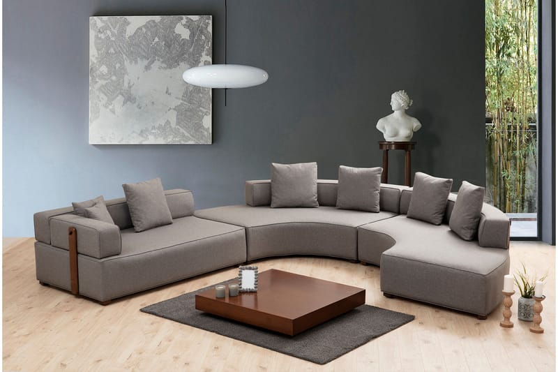 Lasalle Buet Sofa 6-personers - Grå - Møbler - Sofaer - Hjørnesofa