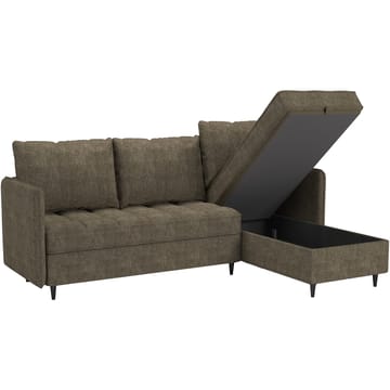 Lindhus Hjørnesofa 3-personers - Brun - Møbler - Sofaer - Sofa med chaiselong