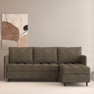 Lindhus Hjørnesofa 3-personers - Brun - Møbler - Sofaer - Sofa med chaiselong