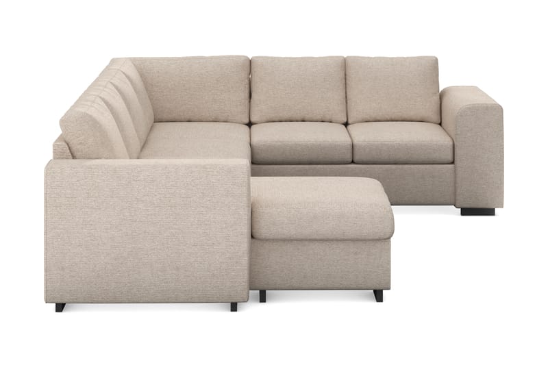 Link 5-personers Vendbar U-formet Hjørnesofa med Divan i Stof - Beige - Møbler - Sofaer - Hjørnesofa - Hjørnesofa med chaiselong