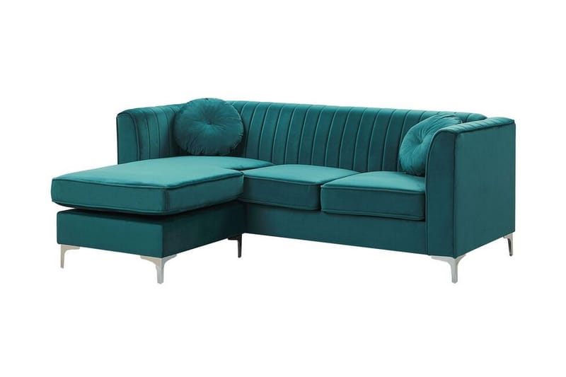 Linneberga Hjørnesofa Højre - Grøn - Møbler - Sofaer - Hjørnesofa