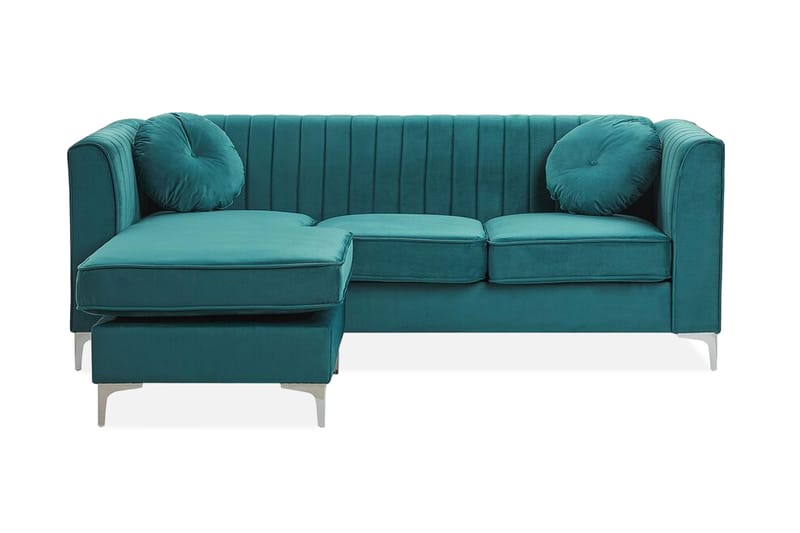 Linneberga Hjørnesofa Højre - Grøn - Møbler - Sofaer - Hjørnesofa