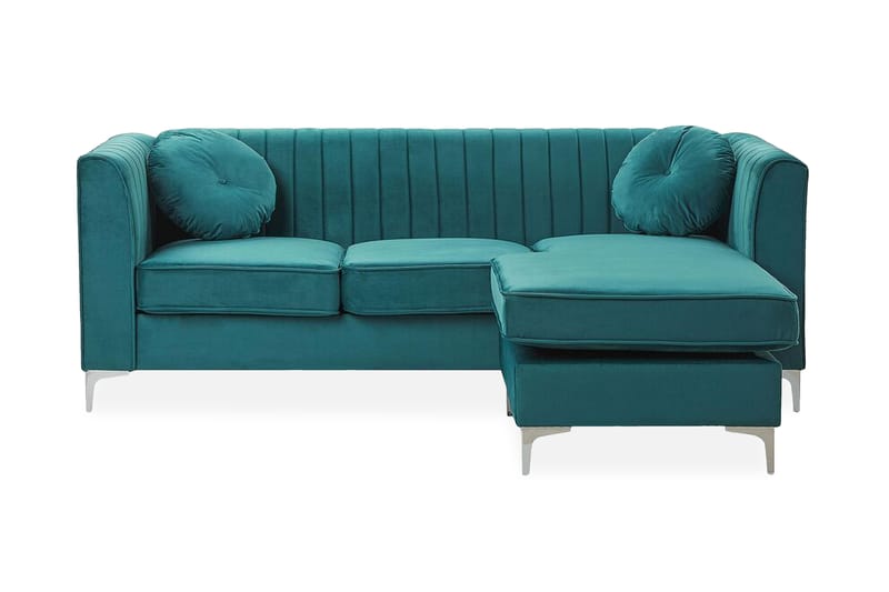 Linneberga Hjørnesofa Venstre - Grøn - Møbler - Sofaer - Hjørnesofa