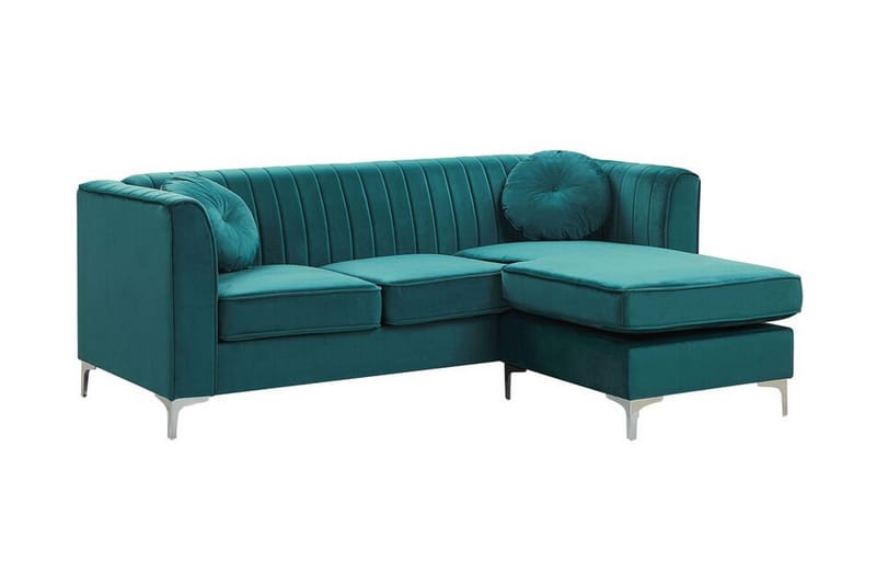 Linneberga Hjørnesofa Venstre - Grøn - Møbler - Sofaer - Hjørnesofa