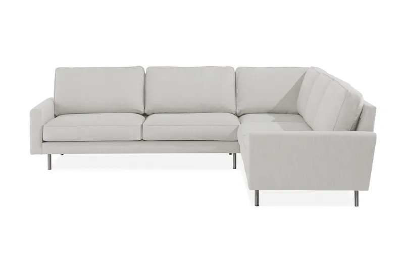 Marc Hjørnesofa Højre, Beige/Krom
