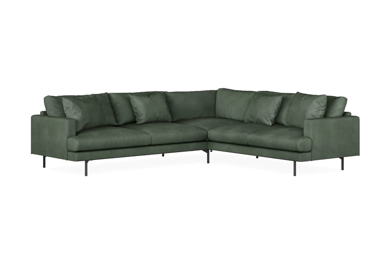 Menard 5-pers Hjørnesofa - Grøn - Hjørnesofa