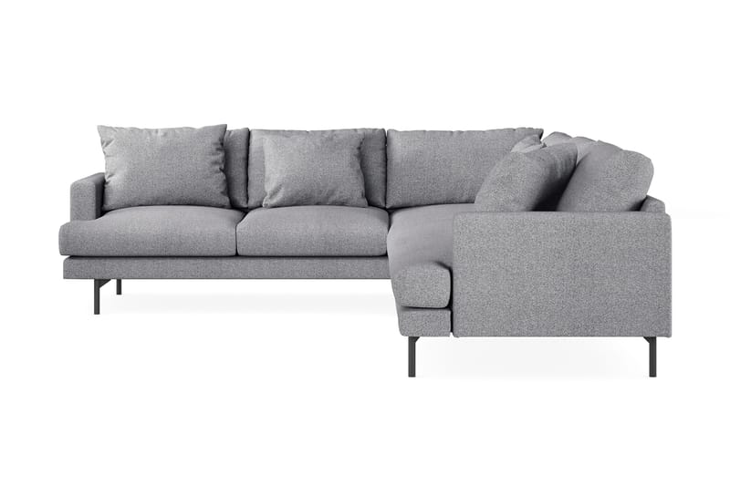 Menard 6-personers Venstrevendt L-formet Hjørnesofa i Stof - Grå - Møbler - Sofaer - Hjørnesofa