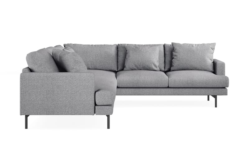 Menard 6-personers Højrevendt L-formet Hjørnesofa i Stof - Grå - Møbler - Sofaer - Hjørnesofa