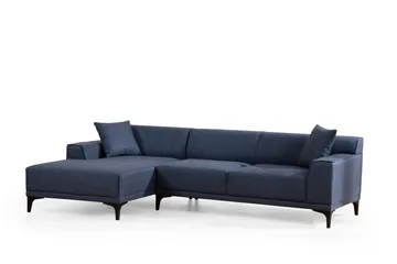 Mississauga Chaiselongsofa 3-personers - Blå - Møbler - Sofaer - Sofa med chaiselong - 3 personers sofa med chaiselong