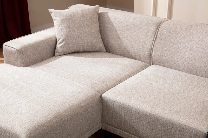 Mississauga Chaiselongsofa 3-personers - Hvid - Møbler - Sofaer - Hjørnesofa - Hjørnesofa med chaiselong