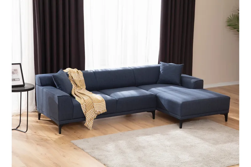 Mississauga Chaiselongsofa 3-personers - Blå - Møbler - Sofaer - Hjørnesofa - Hjørnesofa med chaiselong