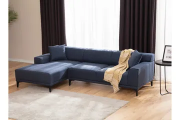 Mississauga Chaiselongsofa 3-personers - Blå - Møbler - Sofaer - Sofa med chaiselong - 3 personers sofa med chaiselong