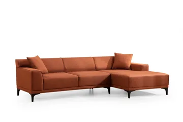 Mississauga Chaiselongsofa 3-personers - Orange - Møbler - Sofaer - Sofa med chaiselong - 3 personers sofa med chaiselong