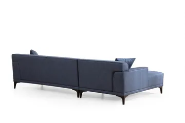 Mississauga Chaiselongsofa 3-personers - Blå - Møbler - Sofaer - Sofa med chaiselong - 3 personers sofa med chaiselong