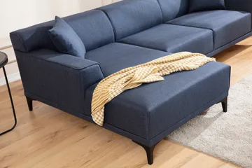 Mississauga Chaiselongsofa 3-personers - Blå - Møbler - Sofaer - Sofa med chaiselong - 3 personers sofa med chaiselong