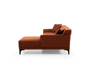 Mississauga Chaiselongsofa 3-personers - Orange - Møbler - Sofaer - Sofa med chaiselong - 3 personers sofa med chaiselong