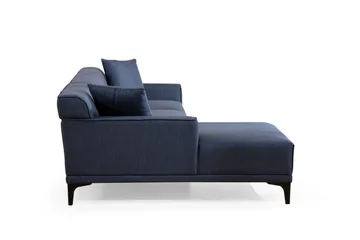 Mississauga Chaiselongsofa 3-personers - Blå - Møbler - Sofaer - Sofa med chaiselong - 3 personers sofa med chaiselong