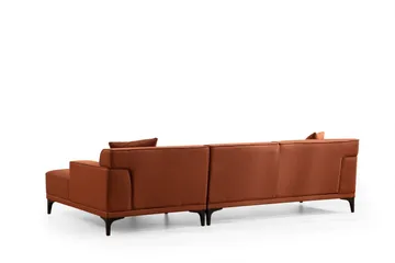 Mississauga Chaiselongsofa 3-personers - Orange - Møbler - Sofaer - Sofa med chaiselong - 3 personers sofa med chaiselong