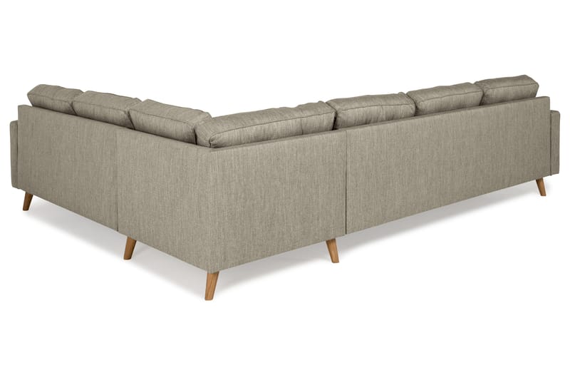 Monroe 5-personers Vendbar U-formet Hjørnesofa med Divan i Stof - Beige / Grå - Møbler - Sofaer - Hjørnesofa - Hjørnesofa med chaiselong
