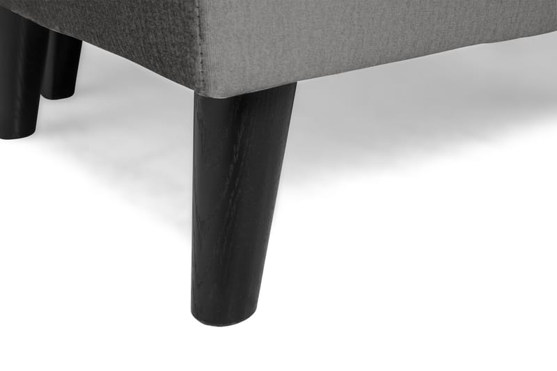 Monroe 5-personers Vendbar U-formet Hjørnesofa med Divan i Fløjl - Mørkegrå - Møbler - Sofaer - Hjørnesofa - Hjørnesofa med chaiselong
