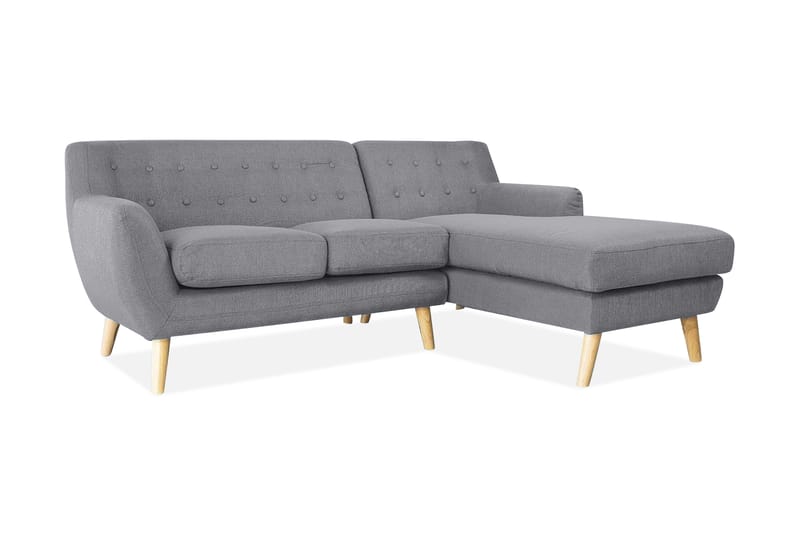 Motala hjørnesofa 140 cm - Grå - Hjørnesofa