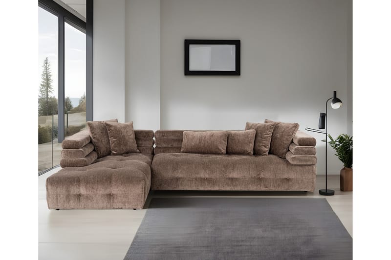 Namarta Hjørnesofa 3-pers - Grå - Møbler - Sofaer - Hjørnesofa