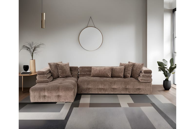 Namarta Hjørnesofa 3-pers - Grå - Møbler - Sofaer - Hjørnesofa