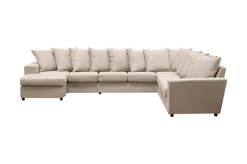 Nebraska Hjørnesofa med Chaiselong Vendbar Løse Puder - Beige - Hjørnesofa med chaiselong - Hjørnesofa