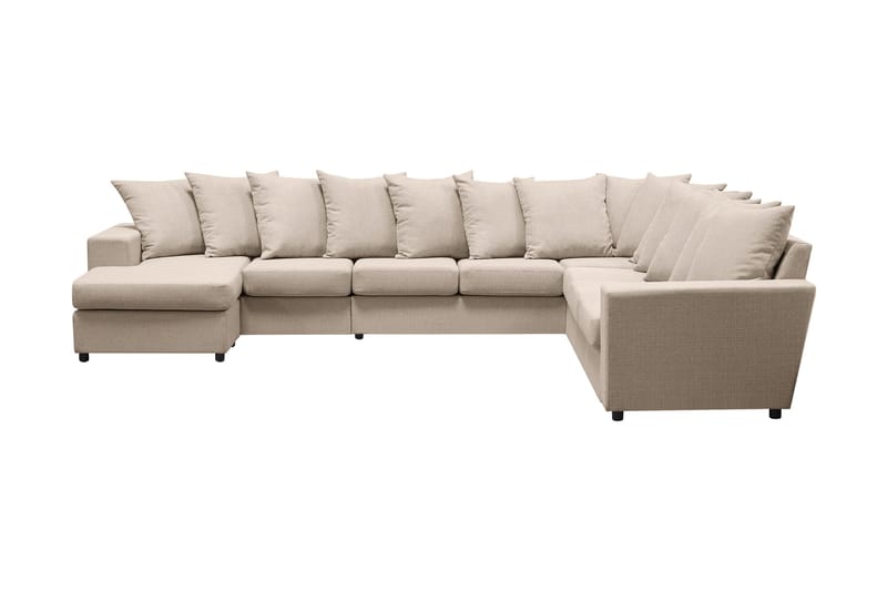 Nebraska Hjørnesofa med Chaiselong Vendbar Løse Puder - Beige - Møbler - Sofaer - Hjørnesofa - Hjørnesofa med chaiselong