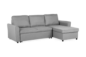 Nesna Hjørnesofa 228 cm - Grå - Møbler - Sofaer - Sovesofaer - Sovesofa chaiselong