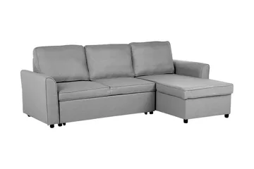Nesna Hjørnesofa 228 cm - Grå - Møbler - Sofaer - Sovesofaer - Sovesofa chaiselong