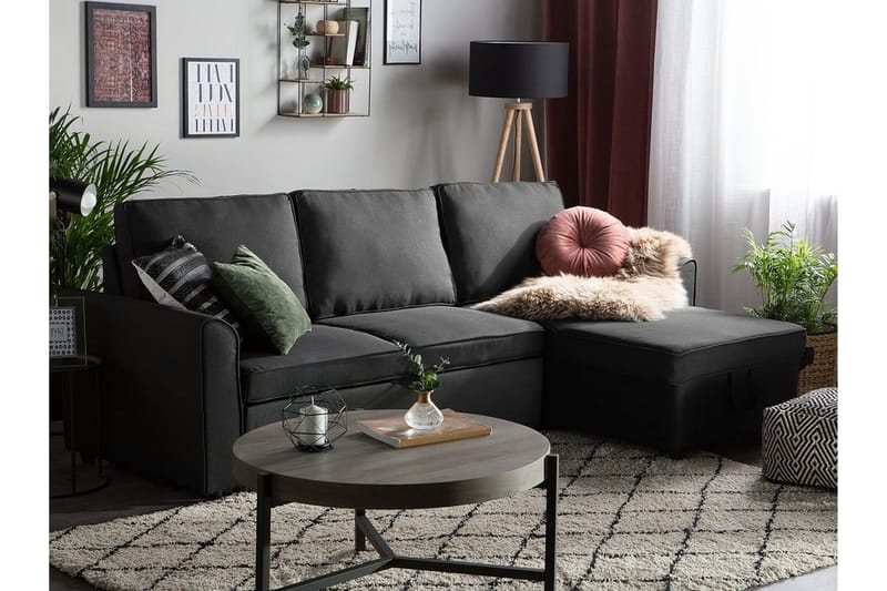 Nesna Hjørnesofa 228 cm - Sort - Møbler - Sofaer - Hjørnesofa