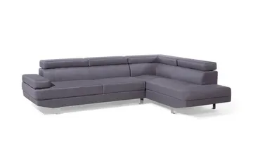 Norrea Hjørnesofa 261 cm - Grå - Møbler - Sofaer - Sofa med chaiselong