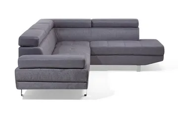 Norrea Hjørnesofa 261 cm - Grå - Møbler - Sofaer - Sofa med chaiselong
