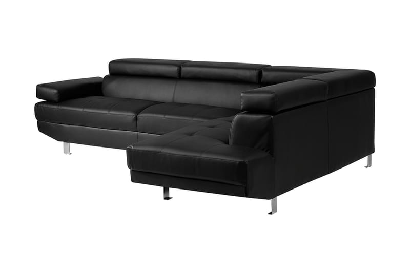 Norrea Hjørnesofa 261 cm - Sort - Møbler - Sofaer - Sofa med chaiselong