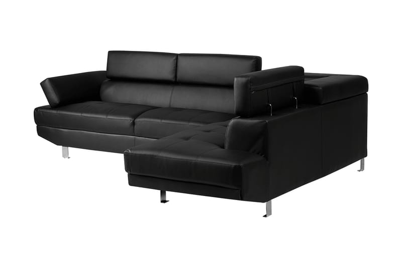 Norrea Hjørnesofa 261 cm - Sort - Møbler - Sofaer - Sofa med chaiselong