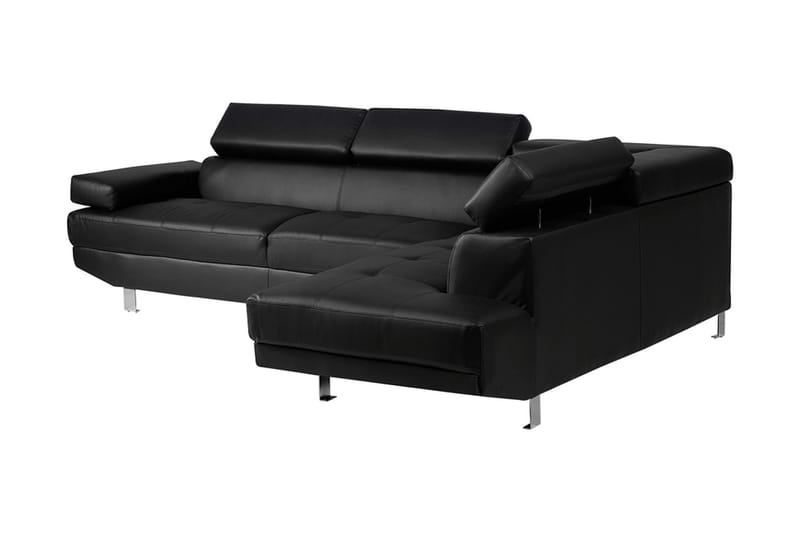 Norrea Hjørnesofa 261 cm - Sort - Møbler - Sofaer - Sofa med chaiselong