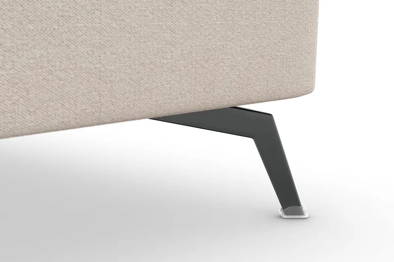 Ocean Lyx 5-personers Vendbar L-formet Hjørnesofa i Stof - Beige - Møbler - Sofaer - Hjørnesofa