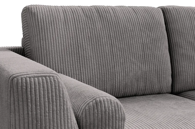 Ocean Lyx 5-personers Vendbar L-formet Hjørnesofa i Manchester - Mørkegrå - Møbler - Sofaer - Hjørnesofa