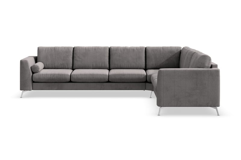 Ocean Lyx 5-personers Vendbar L-formet Hjørnesofa i Manchester - Mørkegrå - Møbler - Sofaer - Hjørnesofa