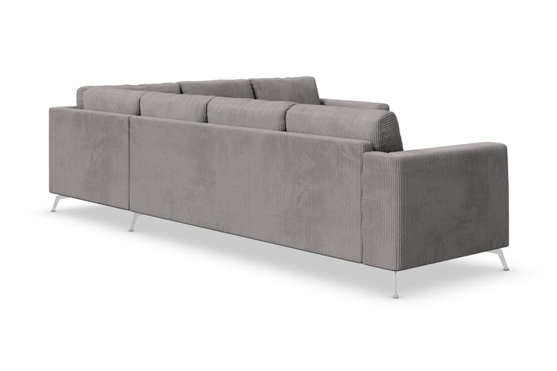 Ocean Lyx 5-personers Vendbar L-formet Hjørnesofa i Manchester - Mørkegrå - Møbler - Sofaer - Hjørnesofa