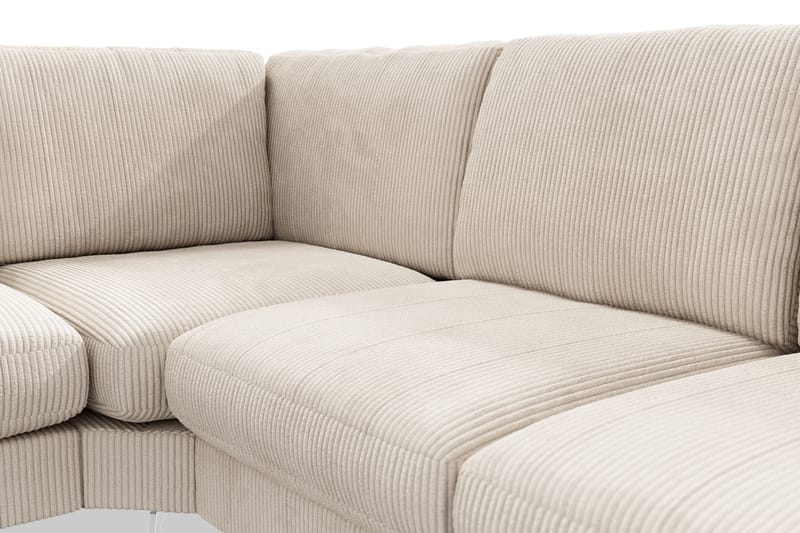 Ocean Lyx 5-personers Vendbar L-formet Hjørnesofa i Manchester - Beige - Møbler - Sofaer - Hjørnesofa