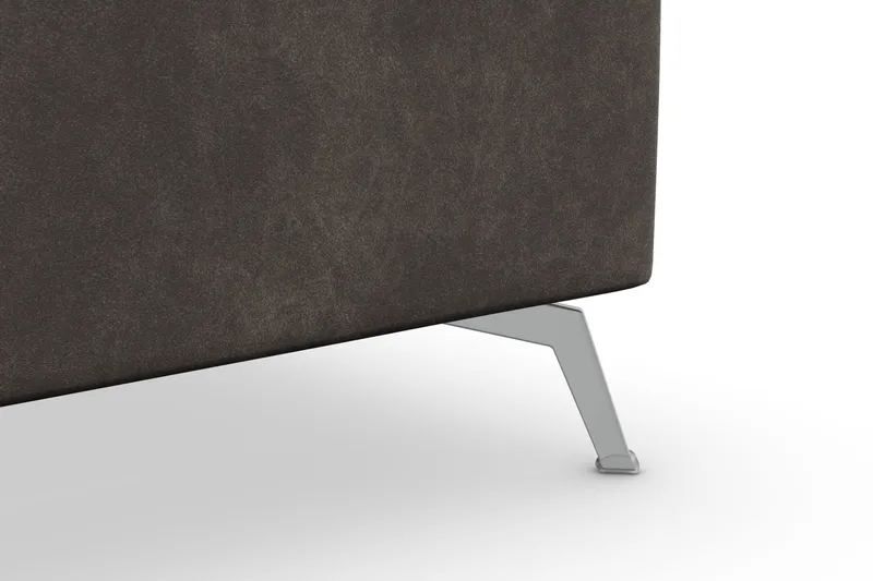 Ocean Lyx 5-personers Vendbar L-formet Hjørnesofa i Kunstlæder - Mørkegrå - Møbler - Sofaer - Hjørnesofa