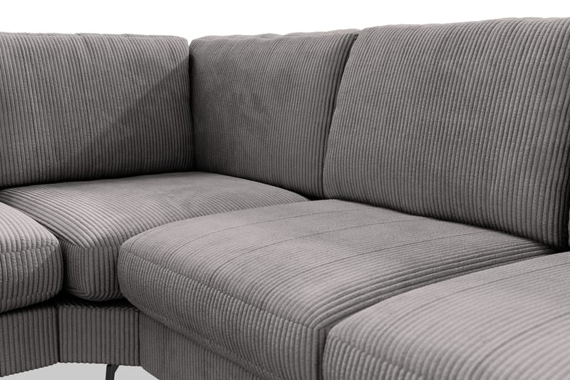 Ocean Lyx 5-personers Vendbar L-formet Hjørnesofa i Manchester - Mørkegrå - Møbler - Sofaer - Hjørnesofa