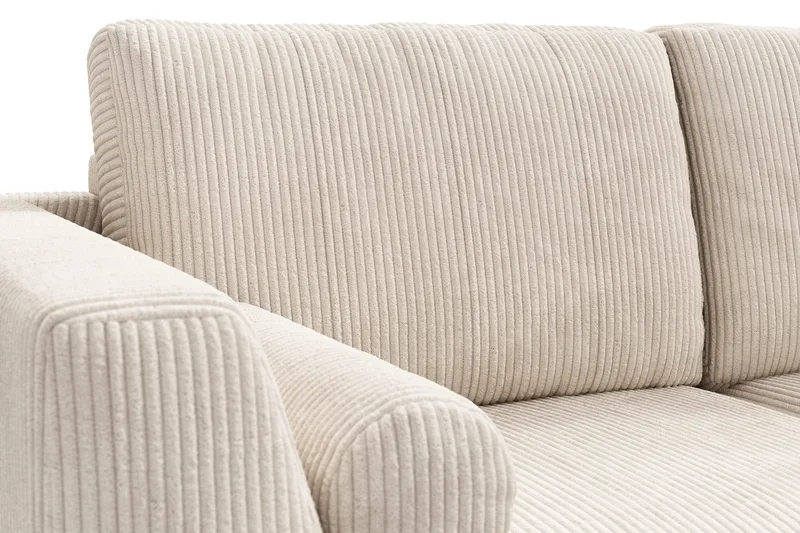 Ocean Lyx 5-personers Vendbar L-formet Hjørnesofa i Manchester - Beige - Møbler - Sofaer - Hjørnesofa